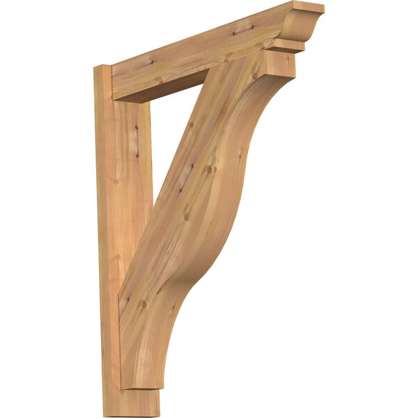 Ekena Millwork Funston Smooth Traditional Outlooker, Western Red Cedar, 5 1/2"W x 30"D x 34"H OUT06X30X34FST01SWR - main